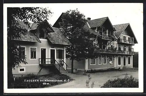 AK Mönichkirchen-Tauchen, Häuser der Ortschaft