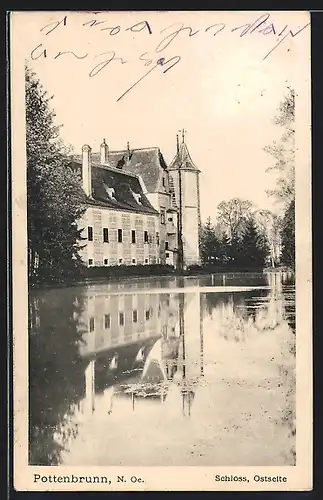 AK Pottenbrunn, Schloss, Ostseite