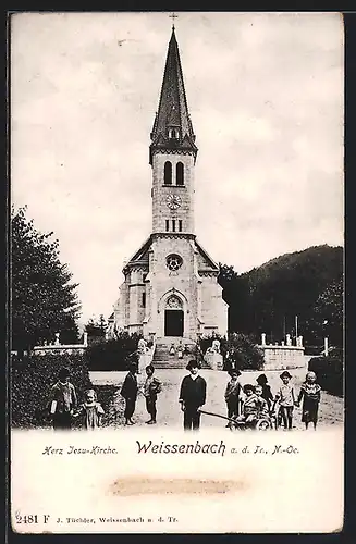 AK Weissenbach a. d. Tr., Herz Jesu-Kirche