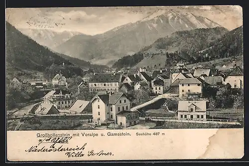 AK Grosshollenstein, Panorama mit Voralpe und Gamsstein