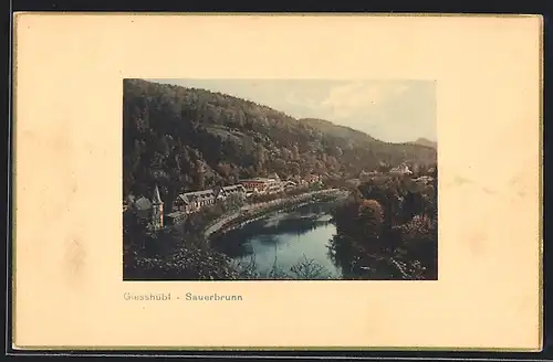 AK Giesshübl-Sauerbrunn, Totale aus der Vogelschau