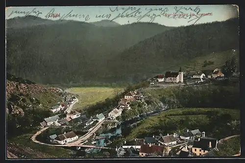 AK Gföhl, Panoramablick aus der Vogelschau