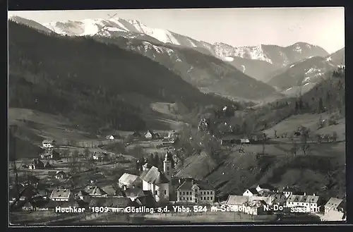 AK Göstling an der Ybbs, Gesamtansicht mit Hochkar