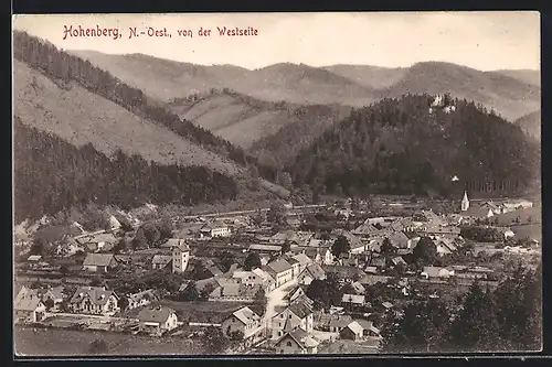 AK Hohenberg, Totale vom Westen aus gesehen