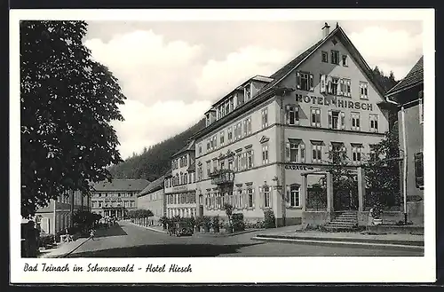 AK Bad Teinach im Schwarzwald, das Hotel Hirsch