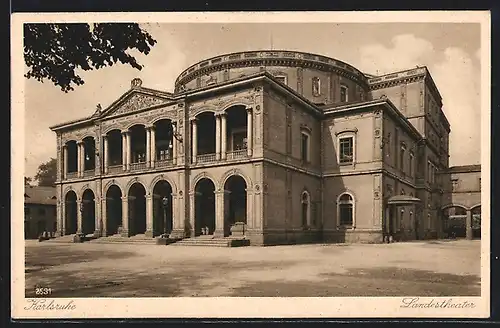 AK Karlsruhe, das Landestheater