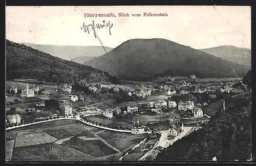 AK Herrenalb, Blick vom Falkenstein