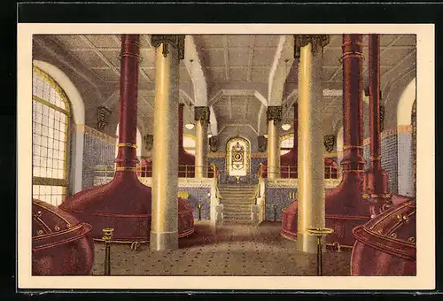 Künstler-AK Rheinfelden, Brauerei Feldschlösschen, Sudhaus