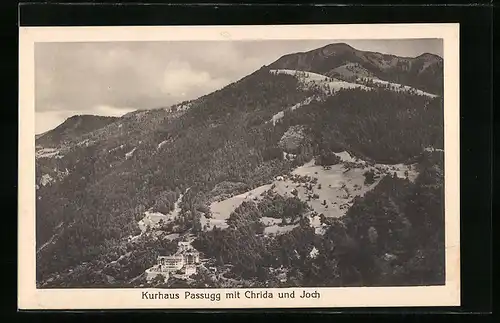 AK Passugg, Kurhaus Passugg und Blick auf Chrida und Joch