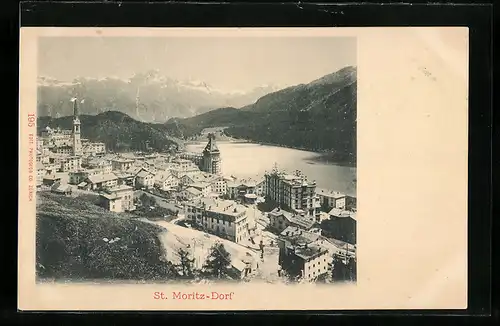 AK St. Moritz-Dorf, Totalansicht