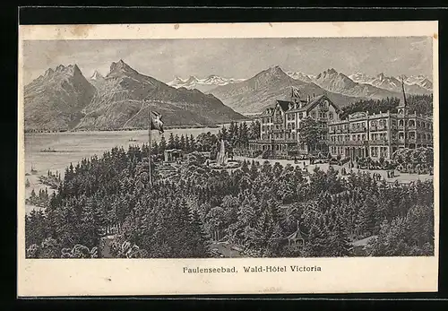 AK Faulenseebad, Blick auf das Wald-Hotel Victoria