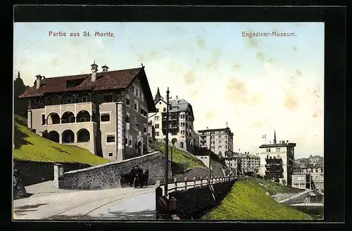 AK St. Moritz, Engadiner-Museum