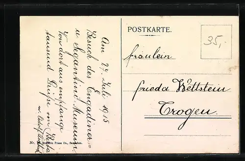 AK St. Moritz, Engadiner-Museum