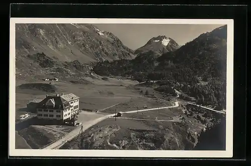 AK Maloja, Hotel Kulm gegen den Monte del Forno