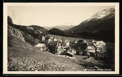 AK Campfer, Panorama mit Piz Muragl