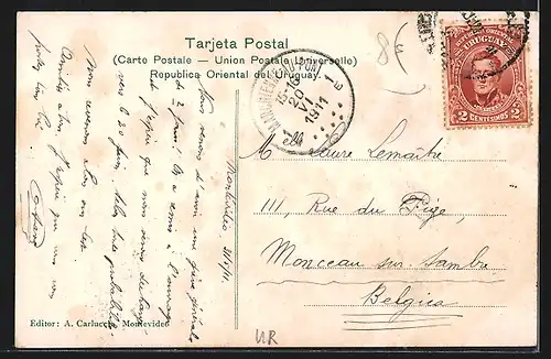 AK Montevideo, Villa del Cerro, Blick auf die Stadt