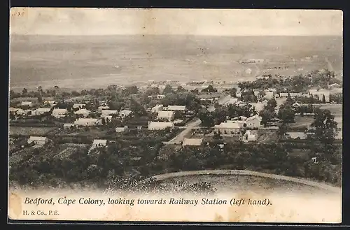 AK Bedford, Cape Colony, looking towards Railway Station