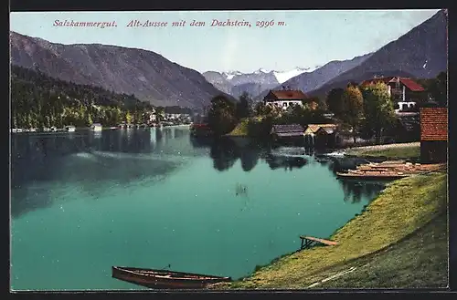 AK Aussee, Alt-Aussee mit dem Dachstein