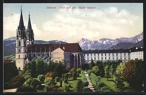 AK Admont, Stift m. d. Hallermauern