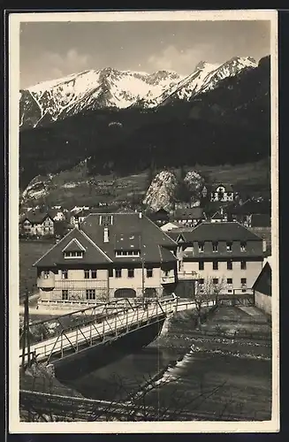 AK Neuberg, Ortspartie mit Brücke