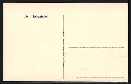 AK Singen / Hohentwiel, Blick zum Hohentwiel