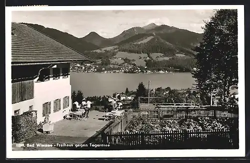 AK Bad Wiessee, Gasthof Freihaus gegen Tegernsee