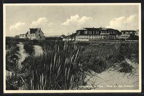 AK St. Peter / Nordsee, Blick zum Kurhaus