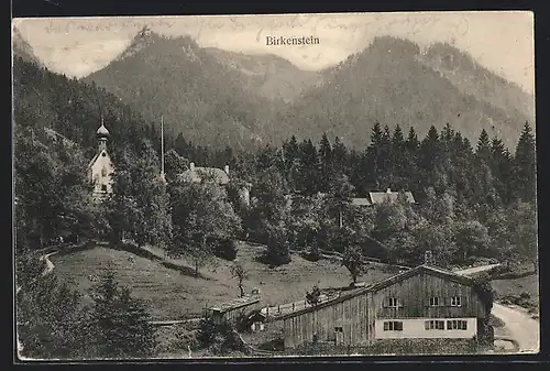 AK Birkenstein, Ortsansicht aus der Vogelschau