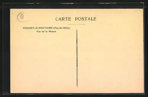 AK Viginet-St-Nectaire, Vue de la Maison