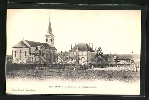 AK Garnat-sur-Engievre, Eglise et Presbytere