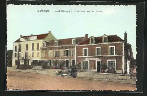 AK Vallon-en-Suilly, Automobile avant les Hotel