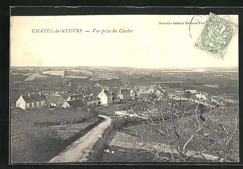 AK Chatel-de-Neuvre, Vue prise du Clocher