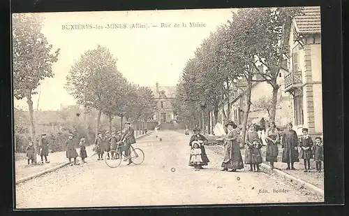 AK Buxières-les-Mines, Rue de la Mairie