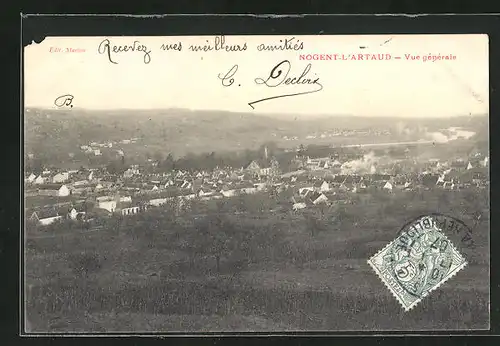 AK Nogent-l`Artaud, Vue générale