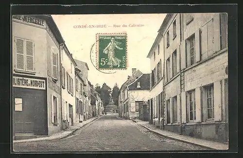 AK Condé-en-Brie, Rue du Calvaire