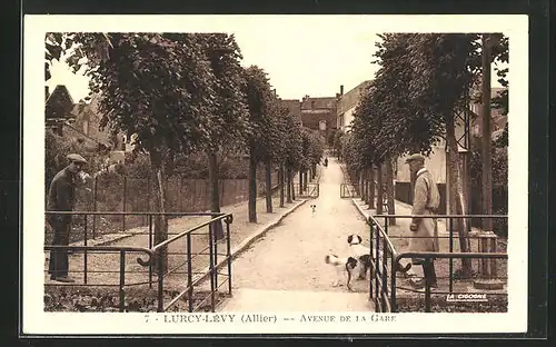 AK Lurcy-Lévy, Avenue de la Gare