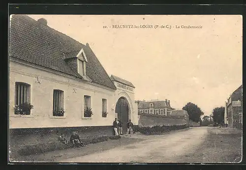 AK Beaumetz-les-Loges, La Gendarmerie