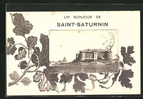 AK Saint-Saturnin, Blick nach Burg