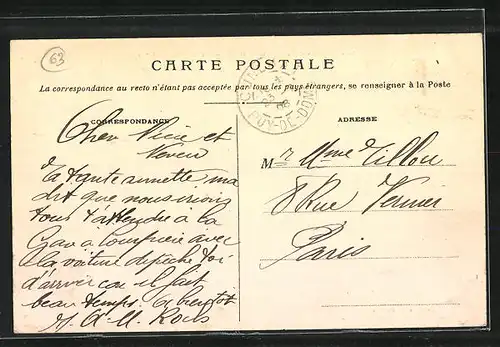 AK Cunlhat, Vue générale, Totalansicht der Ortschaft