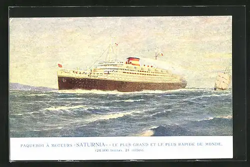 AK Passagierschiff Saturnia, Cosulich Line - Trieste