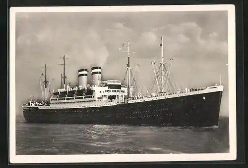 AK Schnelldampfer Hansa auf hoher See, Passagierschiff