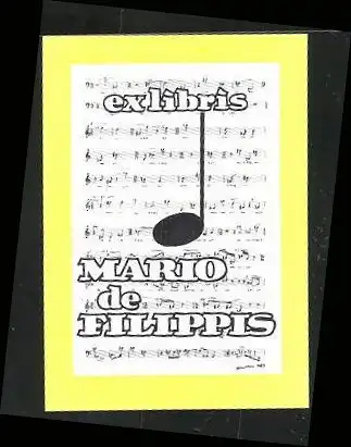Exlibris Mario de Filippis, Noten