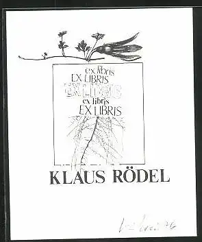 Exlibris Klaus Rödel, Ast
