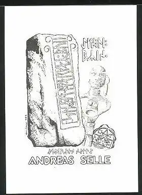 Exlibris Andreas Selle, Orientalische Figur