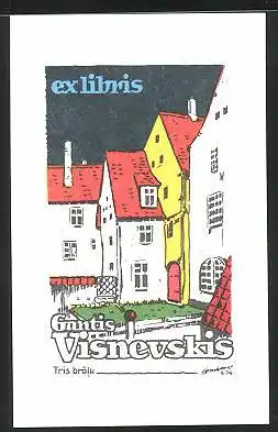 Exlibris Gantis Visnevskis, Häusergruppe