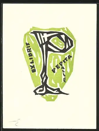 Exlibris Pepits Allé, Buchstabe P