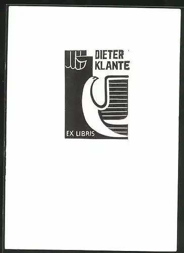 Exlibris Dieter Klante, Abstrakter Vogel