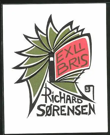 Exlibris Richard Sörensen, Exlibris Buch