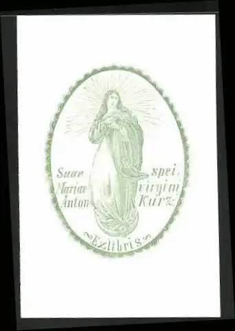 Exlibris Sua Mariae Anton, Heilige Maria