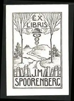 Exlibris J. M. Spoorenberg, Landschaft